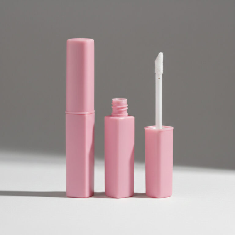 Lipgloss Tube Square Pink 9ml